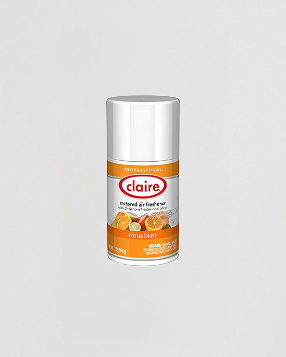 Claire Air Freshener Citrus Blast Aerosol 7 FLOZ Metered Refill 12/Case