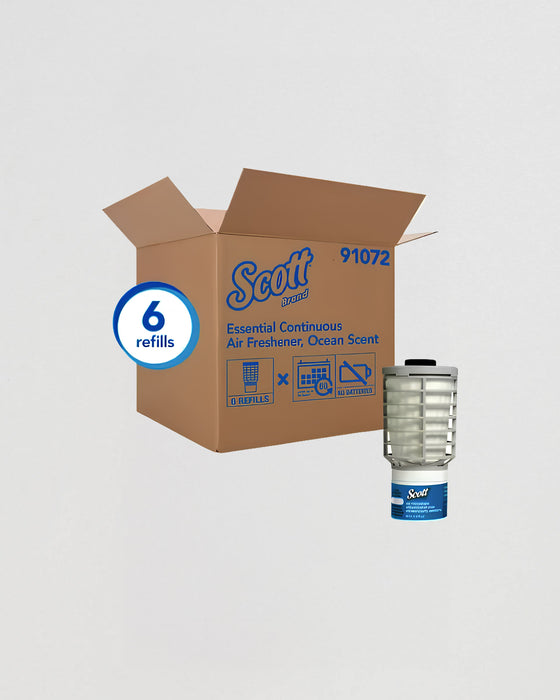 Scott Essential Continuous Air Freshener, Ocean Scent, *Each refill lasts 60 days. 6/cs