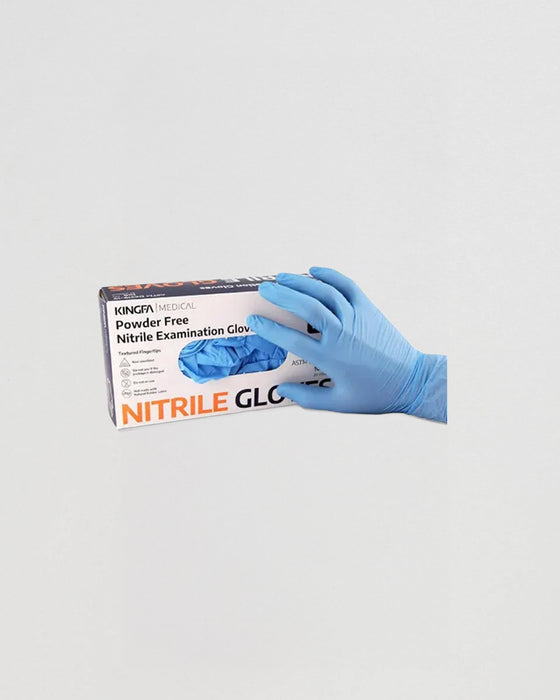 Gloves Nitrile Blue Xl Pf 10/100 Cs