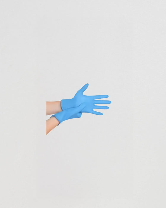Gloves Nitrile Blue Large Pf, Sanitex 100/Box