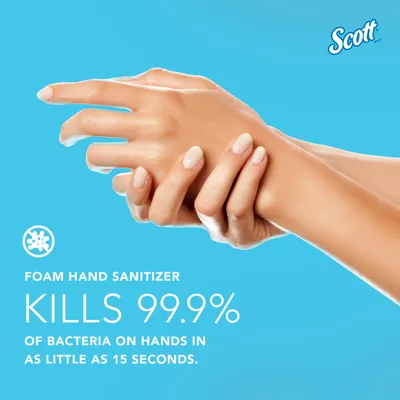 Scott Foam Hand Sanitizer, Clear,  2/1.2 L/cs, Fresh scent