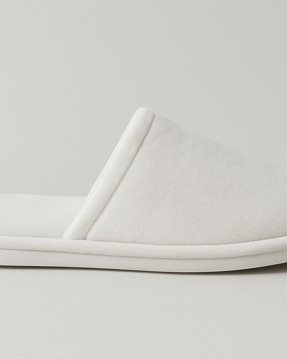 Velour Closed Toe Slipper, Non-Skid Sole with Non-Woven Bag – CSE of 100